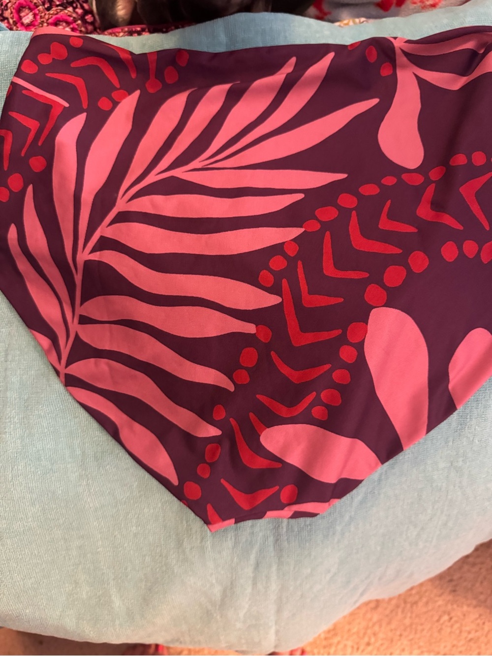 Hermoza two piece swimsuit Polynesian leaf print brand new with tags only tried - Picture 9 of 16